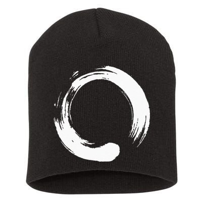 Enso Zen Circle Symbol Buddhism Buddha Meditation Yoga Short Acrylic Beanie