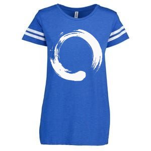 Enso Zen Circle Symbol Buddhism Buddha Meditation Yoga Enza Ladies Jersey Football T-Shirt