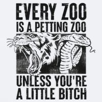 Every Zoo Is A Petting Zoo Funny Animal Design Sueded Cloud Jersey T-Shirt