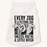 Every Zoo Is A Petting Zoo Funny Animal Design Doggie Tank