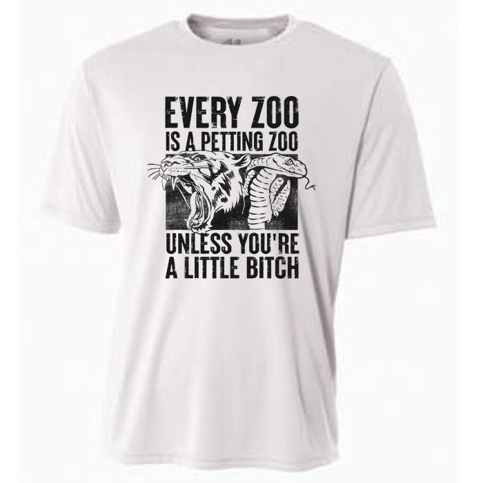 Every Zoo Is A Petting Zoo Funny Animal Design Cooling Performance Crew T-Shirt