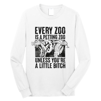 Every Zoo Is A Petting Zoo Funny Animal Design Long Sleeve Shirt