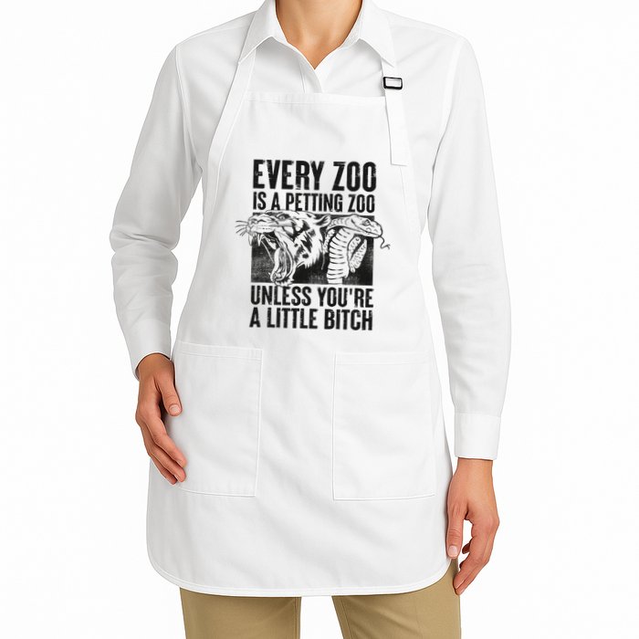 Every Zoo Is A Petting Zoo Funny Animal Design Apron