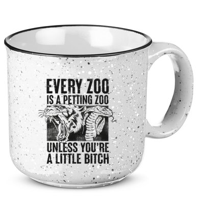 Every Zoo Is A Petting Zoo Funny Animal Design 15oz Campfire Ceramic Mug