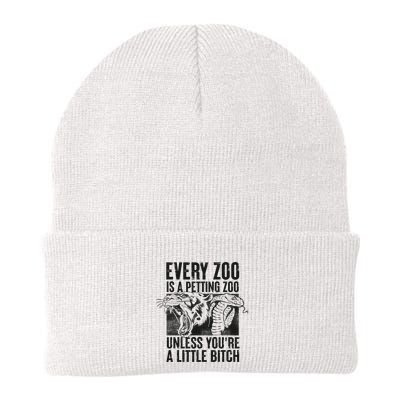 Every Zoo Is A Petting Zoo Funny Animal Design Beanie