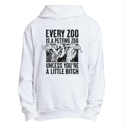 Every Zoo Is A Petting Zoo Funny Animal Design Urban Pullover Hoodie