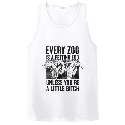 Every Zoo Is A Petting Zoo Funny Animal Design PosiCharge Competitor Tank