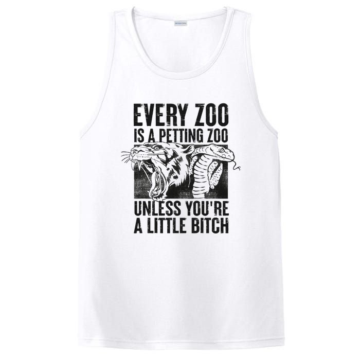 Every Zoo Is A Petting Zoo Funny Animal Design PosiCharge Competitor Tank