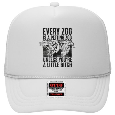 Every Zoo Is A Petting Zoo Funny Animal Design Trucker Hat