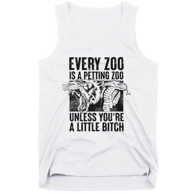 Every Zoo Is A Petting Zoo Funny Animal Design Tank Top