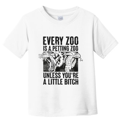 Every Zoo Is A Petting Zoo Funny Animal Design Toddler T-Shirt