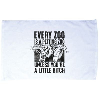 Every Zoo Is A Petting Zoo Funny Animal Design Microfiber Hand Towel
