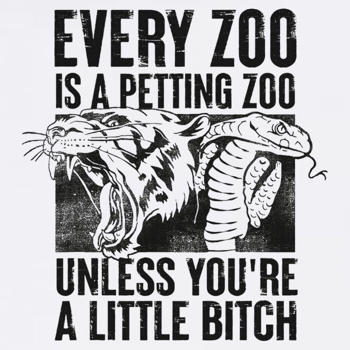 Every Zoo Is A Petting Zoo Funny Animal Design Wool Snapback Cap