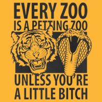 Every Zoo Is A Petting Zoo Unless Youre A Little Bitch Premium Pom Pom 12in Knit Beanie