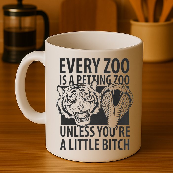 Every Zoo Is A Petting Zoo Unless Youre A Little Bitch Premium Mug