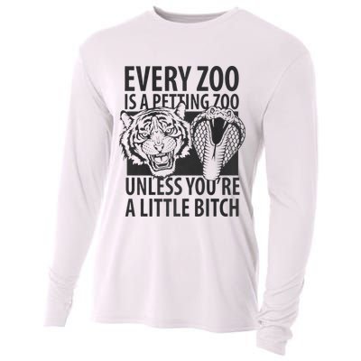 Every Zoo Is A Petting Zoo Unless Youre A Little Bitch Premium Cooling Performance Long Sleeve Crew