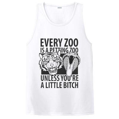 Every Zoo Is A Petting Zoo Unless Youre A Little Bitch Premium PosiCharge Competitor Tank