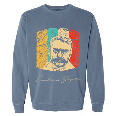 Emiliano Zapata Mexican Revolution Historical Garment-Dyed Sweatshirt