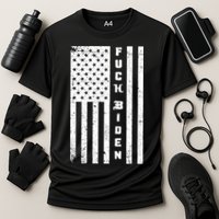F--ck Biden American Flag Cooling Performance Crew T-Shirt
