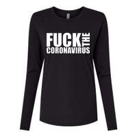 F--K The Coronavirus Womens Cotton Relaxed Long Sleeve T-Shirt