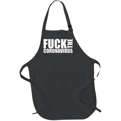 F--K The Coronavirus Full-Length Apron With Pockets