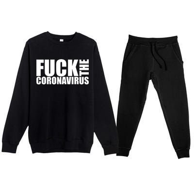 F--K The Coronavirus Premium Crewneck Sweatsuit Set