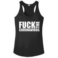 F--K The Coronavirus Ladies PosiCharge Competitor Racerback Tank