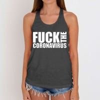 F--K The Coronavirus Women's Knotted Racerback Tank