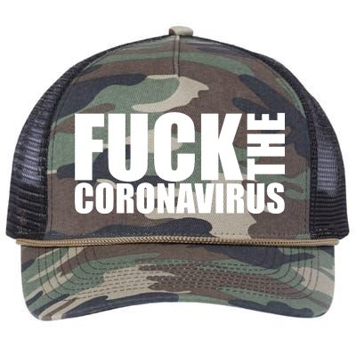 F--K The Coronavirus Retro Rope Trucker Hat Cap