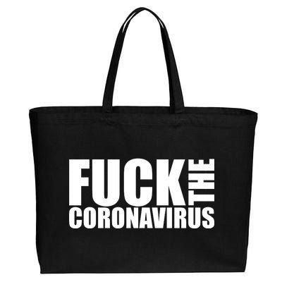 F--K The Coronavirus Cotton Canvas Jumbo Tote