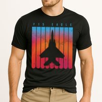 F-15 Eagle Jet Fighter Retro Cooling Performance Crew T-Shirt