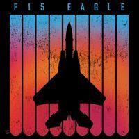F-15 Eagle Jet Fighter Retro T-Shirt