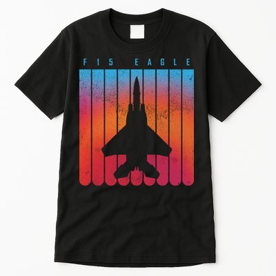 F-15 Eagle Jet Fighter Retro Tall T-Shirt