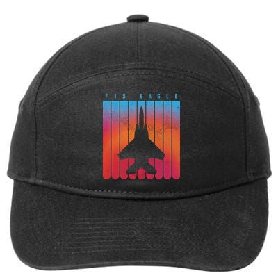 F-15 Eagle Jet Fighter Retro 7-Panel Snapback Hat