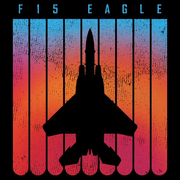 F-15 Eagle Jet Fighter Retro Bucket Hat
