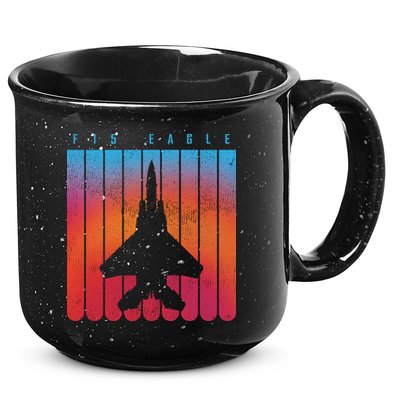 F-15 Eagle Jet Fighter Retro 15oz Campfire Ceramic Mug