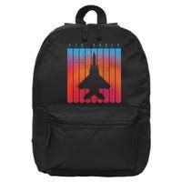 F-15 Eagle Jet Fighter Retro 16 in Basic Backpack