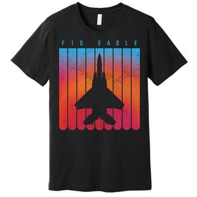 F-15 Eagle Jet Fighter Retro Premium T-Shirt