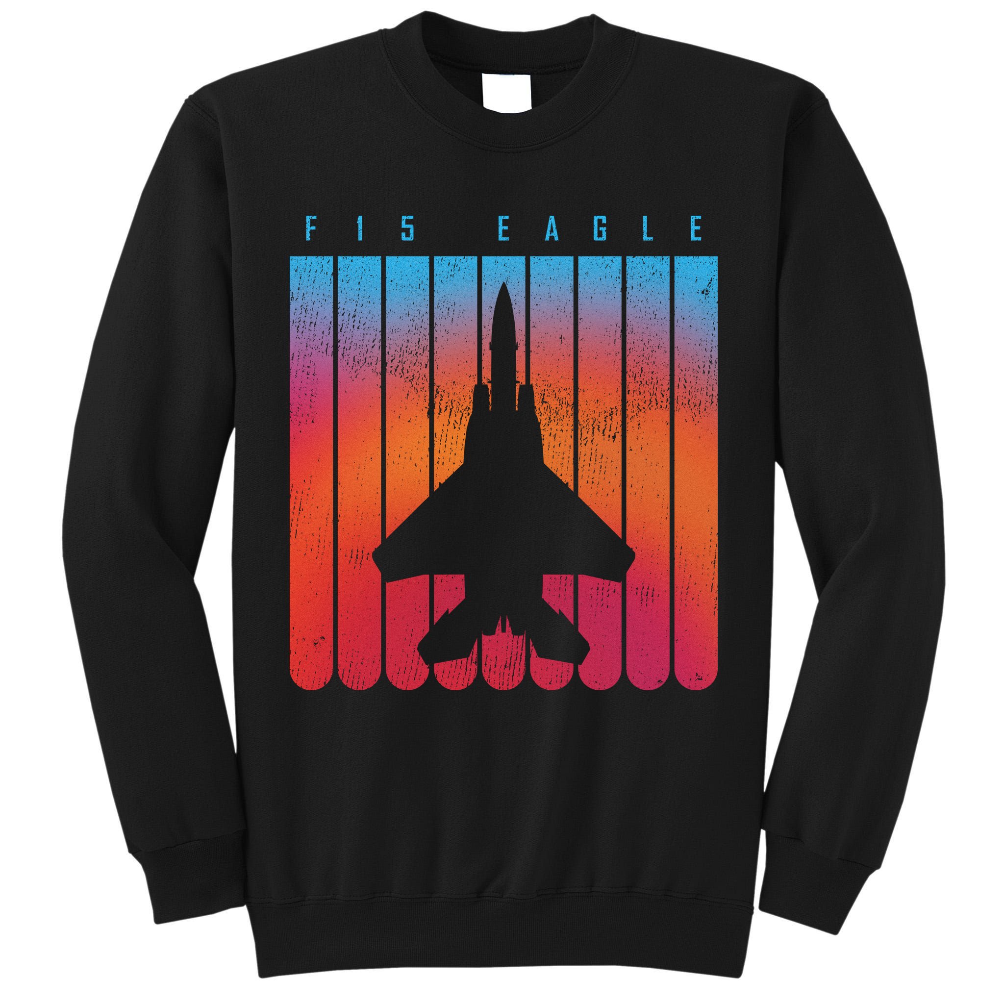F-15 Eagle Jet Fighter Retro Tall Sweatshirt