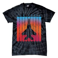 F-15 Eagle Jet Fighter Retro Tie-Dye T-Shirt