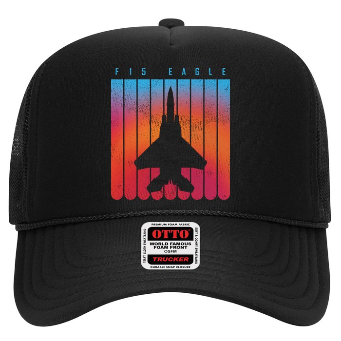F-15 Eagle Jet Fighter Retro Trucker Hat