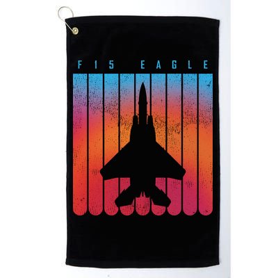 F-15 Eagle Jet Fighter Retro Golf Towel
