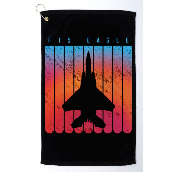 F-15 Eagle Jet Fighter Retro Golf Towel