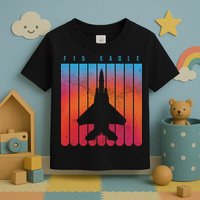 F-15 Eagle Jet Fighter Retro Toddler T-Shirt
