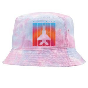 F-15 Eagle Jet Fighter Retro Tie-Dyed Bucket Hat