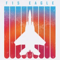 F-15 Eagle Jet Fighter Retro Garment-Dyed Sweatshirt