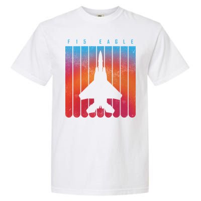 F-15 Eagle Jet Fighter Retro Garment-Dyed Heavyweight T-Shirt