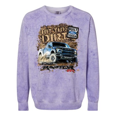 F-150 Ford Raptor - Hit The Dirt Colorblast Crewneck Sweatshirt