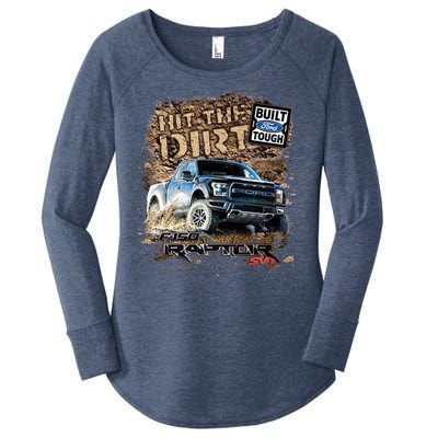 F-150 Ford Raptor - Hit The Dirt Women's Perfect Tri Tunic Long Sleeve Shirt