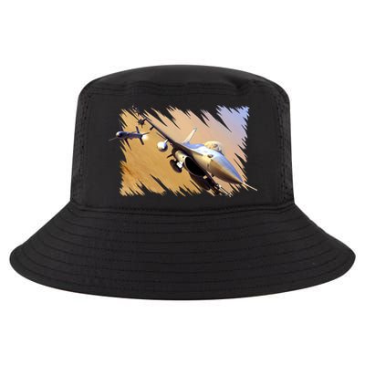 F-16 Fighter Jet Cool Comfort Performance Bucket Hat